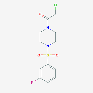 1-(chloroacetyl)-4-[(3-fluorophenyl)sulfonyl]piperazineͼƬ