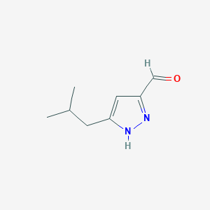 5-(2-methylpropyl)-1H-pyrazole-3-carbaldehydeͼƬ