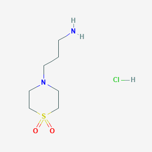 4-(3-Aminopropyl)-1lambda6-thiomorpholine-1,1-dione HydrochlorideͼƬ