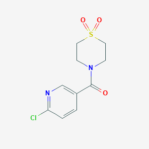 4-(6-Chloropyridine-3-carbonyl)-1lambda6-thiomorpholine-1,1-dioneͼƬ