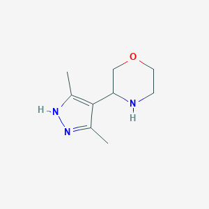 3-(3,5-dimethyl-1H-pyrazol-4-yl)morpholineͼƬ