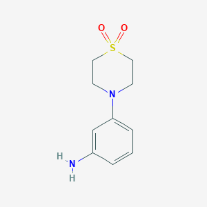 4-(3-Aminophenyl)-1lambda6-thiomorpholine-1,1-dioneͼƬ