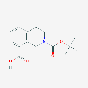 2-[(tert-butoxy)carbonyl]-1,2,3,4-tetrahydroisoquinoline-8-carboxylicacidͼƬ