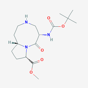 methyl(5S,8S,10aR)-5-{[(tert-butoxy)carbonyl]amino}-6-oxo-decahydropyrrolo[1,2-a][1,5]diazocine-8-carboxylateͼƬ