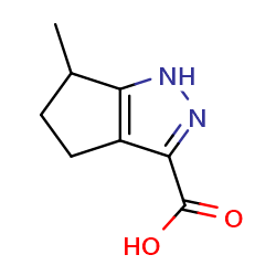 6-methyl-1H,4H,5H,6H-cyclopenta[c]pyrazole-3-carboxylicacidͼƬ