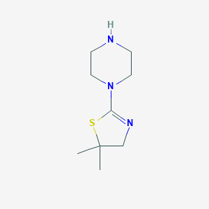 5,5-Dimethyl-2-(piperazin-1-yl)-4,5-dihydrothiazole图片