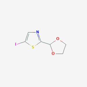 2-(1,3-Dioxolan-2-yl)-5-iodo-1,3-thiazoleͼƬ