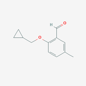 2-(Cyclopropylmethoxy)-5-methylbenzaldehydeͼƬ