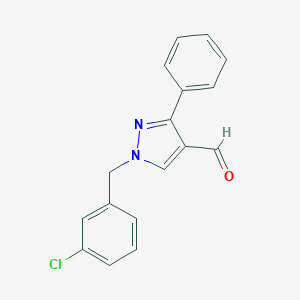 1-(3-chlorobenzyl)-3-phenyl-1H-pyrazole-4-carbaldehydeͼƬ