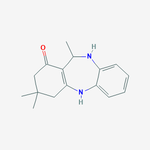 3,3,11-Trimethyl-2,3,4,5,10,11-hexahydro-1H-dibenzo[b,e][1,4]diazepin-1-oneͼƬ