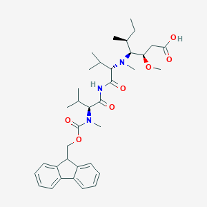 (5S,9S,11S,12R)-11-((S)-sec-butyl)-1-(9H-fluoren-9-yl)-5,9-diisopropyl-12-Methoxy-4,10-diMethyl-3,6,8-trioxo-2-oxa-4,7,10-triazatetradecan-14-oic acidͼƬ