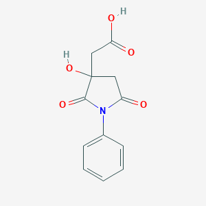 (3-hydroxy-2,5-dioxo-1-phenylpyrrolidin-3-yl)acetic acid图片