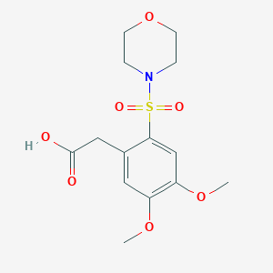 [4,5-Dimethoxy-2-(morpholine-4-sulfonyl)-phenyl]-acetic acidͼƬ