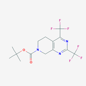 7-Boc-2,4-bis(trifluoromethyl)-5,6,7,8-tetrahydropyrido[3,4-d]pyrimidineͼƬ