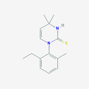 1-(2-Ethyl-6-methylphenyl)-4,4-dimethyl-1,4-dihydropyrimidine-2-thiolͼƬ