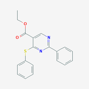 ethyl 2-phenyl-4-(phenylsulfanyl)-5-pyrimidinecarboxylateͼƬ