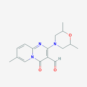 2-(2,6-dimethylmorpholin-4-yl)-7-methyl-4-oxo-4H-pyrido[1,2-a]pyrimidine-3-carbaldehydeͼƬ