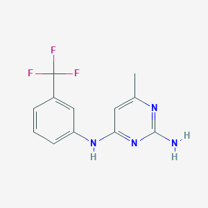 6-Methyl-N~4~-[3-(trifluoromethyl)phenyl]-2,4-pyrimidinediamineͼƬ