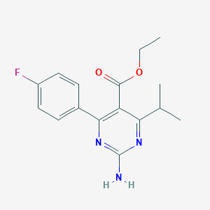 Ethyl 4-(4-Fluorophenyl)-6-isopropyl-2-amino-pyrimidine-5-carboxylateͼƬ