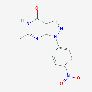 6-Methyl-1-(4-nitrophenyl)-1H,4H,7H-pyrazolo[3,4-d]pyrimidin-4-oneͼƬ