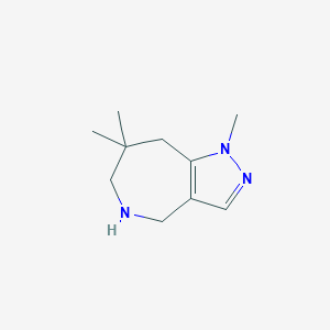 1,7,7-trimethyl-1H,4H,5H,6H,7H,8H-pyrazolo[4,3-c]azepineͼƬ