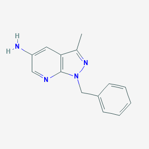 1-Benzyl-3-methyl-1H-pyrazolo[3,4-b]pyridin-5-amineͼƬ