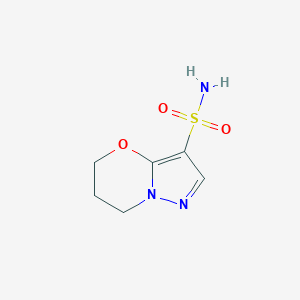 5H,6H,7H-pyrazolo[3,2-b][1,3]oxazine-3-sulfonamide图片