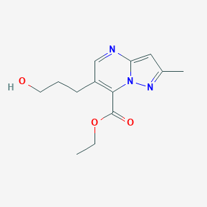 Ethyl 6-(3-Hydroxypropyl)-2-methylpyrazolo[1,5-a]pyrimidine-7-carboxylateͼƬ