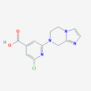 2-Chloro-6-{5H,6H,7H,8H-imidazo[1,2-a]pyrazin-7-yl}pyridine-4-carboxylic AcidͼƬ