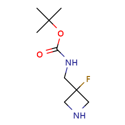 tert-butylN-[(3-fluoroazetidin-3-yl)methyl]carbamateͼƬ