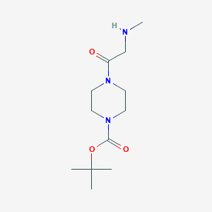 tert-butyl4-[2-(methylamino)acetyl]piperazine-1-carboxylate图片