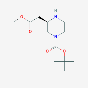 tert-butyl(3R)-3-(2-methoxy-2-oxoethyl)piperazine-1-carboxylateͼƬ