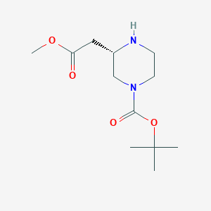 tert-butyl(3S)-3-(2-methoxy-2-oxoethyl)piperazine-1-carboxylateͼƬ