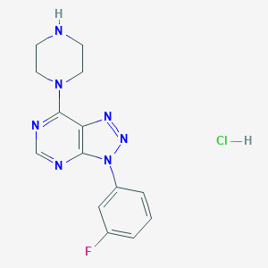 3-(3-fluorophenyl)-7-piperazin-1-yl-3H-[1,2,3]triazolo[4,5-d]pyrimidine hydrochlorideͼƬ