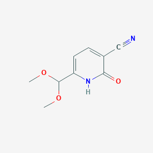 6-(dimethoxymethyl)-2-oxo-1,2-dihydropyridine-3-carbonitrile图片