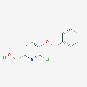 3-(Benzyloxy)-2-chloro-6-(hydroxymethyl)-4-iodopyridineͼƬ