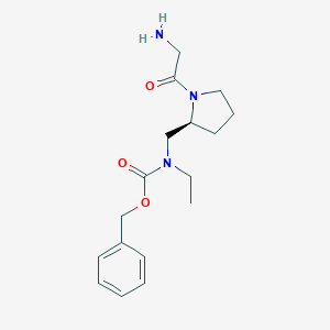 [(S)-1-(2-Amino-acetyl)-pyrrolidin-2-ylmethyl]-ethyl-carbamic acid benzyl esterͼƬ