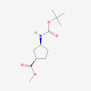 (1S,3S)-N-BOC-1-AMINOCYCLOPENTANE-3-CARBOXYLIC ACID METHYL ESTERͼƬ