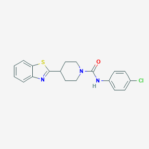 4-(1,3-benzothiazol-2-yl)-N-(4-chlorophenyl)tetrahydro-1(2H)-pyridinecarboxamide图片