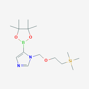 5-?(4,?4,?5,?5-?Tetramethyl-?1,?3,?2-?dioxaborolan-?2-?yl)?-?1-?[[2-?(trimethylsilyl)?ethoxy]?methyl]?-1H-?imidazoleͼƬ