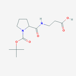 3-({1-[(tert-Butoxy)carbonyl]pyrrolidin-2-yl}formamido)propanoic AcidͼƬ