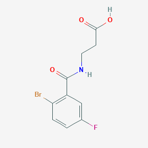 3-[(2-Bromo-5-fluorophenyl)formamido]propanoic AcidͼƬ