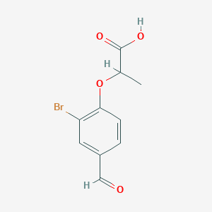 2-(2-Bromo-4-formylphenoxy)propanoic AcidͼƬ