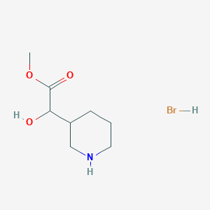 methyl 2-hydroxy-2-(piperidin-3-yl)acetate hydrobromideͼƬ