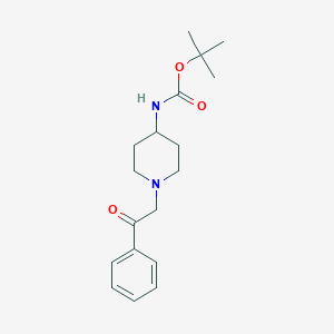 tert-Butyl 1-(2-oxo-2-phenylethyl)piperidin-4-ylcarbamateͼƬ