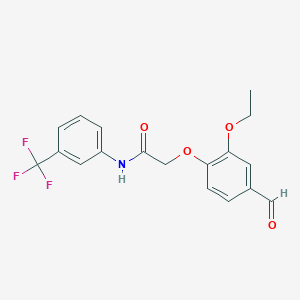 2-(2-ethoxy-4-formylphenoxy)-N-[3-(trifluoromethyl)phenyl]acetamideͼƬ