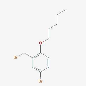 4-Bromo-2-(bromomethyl)-1-(pentyloxy)benzeneͼƬ