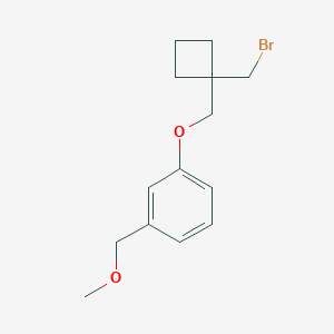 1-{[1-(bromomethyl)cyclobutyl]methoxy}-3-(methoxymethyl)benzeneͼƬ