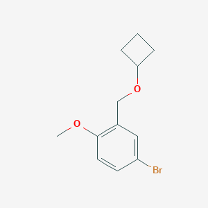 4-bromo-2-(cyclobutoxymethyl)-1-methoxybenzeneͼƬ