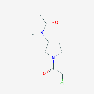 N-[1-(2-Chloro-acetyl)-pyrrolidin-3-yl]-N-methyl-acetamide图片